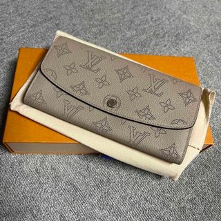 ルイヴィトン(LOUIS VUITTON)のルイヴィトン マヒナ ポルトフォイユ イリス  長財布　ベージュ(長財布)