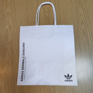 アディダス(adidas)のアディダス ショップ バッグ 小 白(ショップ袋)