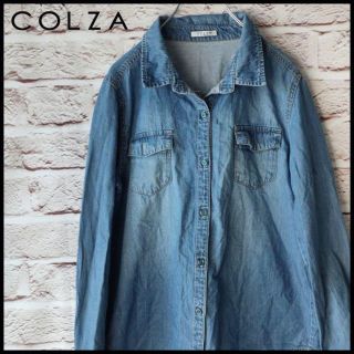 コルザ(COLZA)のCOLZA　コルザ　トップス　長袖シャツ　デニムシャツ　レディース【M】(シャツ/ブラウス(長袖/七分))