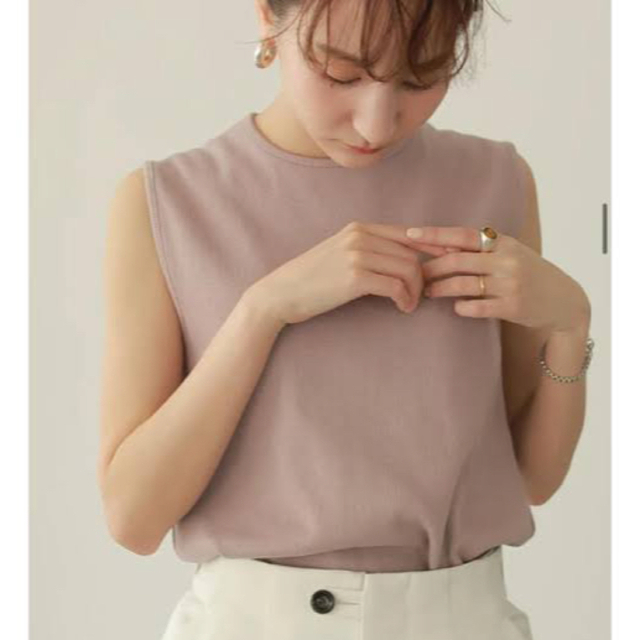 louren rib nosleeve tops 新品未使用