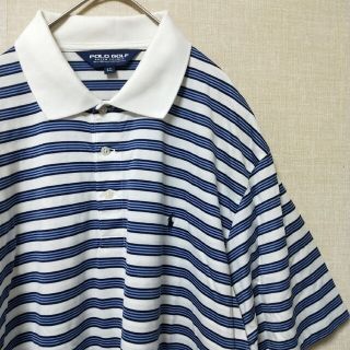 ポロゴルフ(Polo Golf)のMF様   ポロラルフローレン　ゴルフ　ポロシャツ　LLメンズ　ボーダー(ウエア)