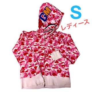 アベイシングエイプ(A BATHING APE)のA BATHING APE PINK SHARK HOODIE PARKA(パーカー)