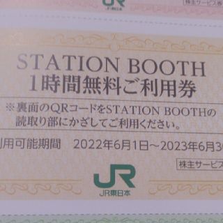 ジェイアール(JR)のＪＲ東日本優待券のステーションブース1時間無料券10枚600円(その他)