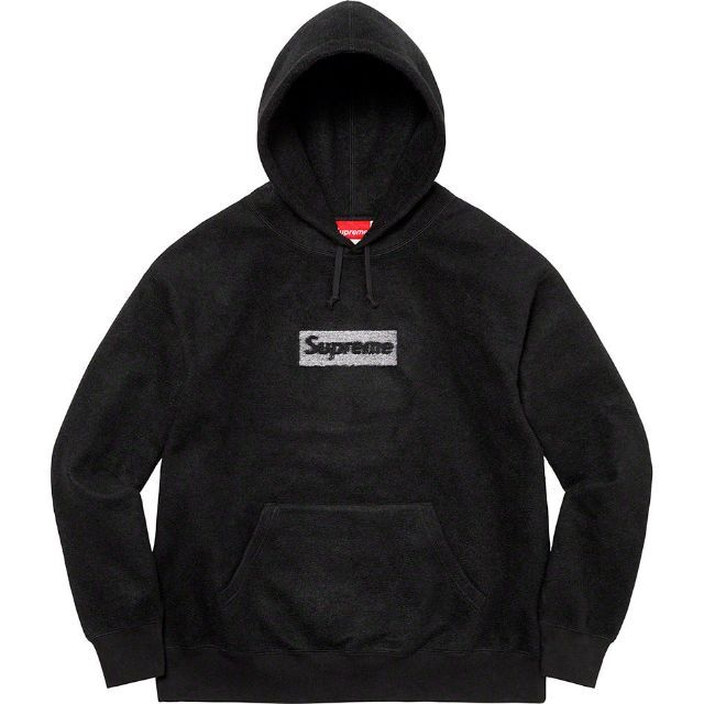 L Supreme Inside Out Box Logo Hooded 黒