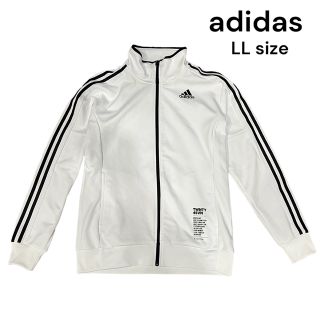 アディダス(adidas)のadidas トラックジャケット ビッグシルエット ホワイト×ブラック(ジャージ)