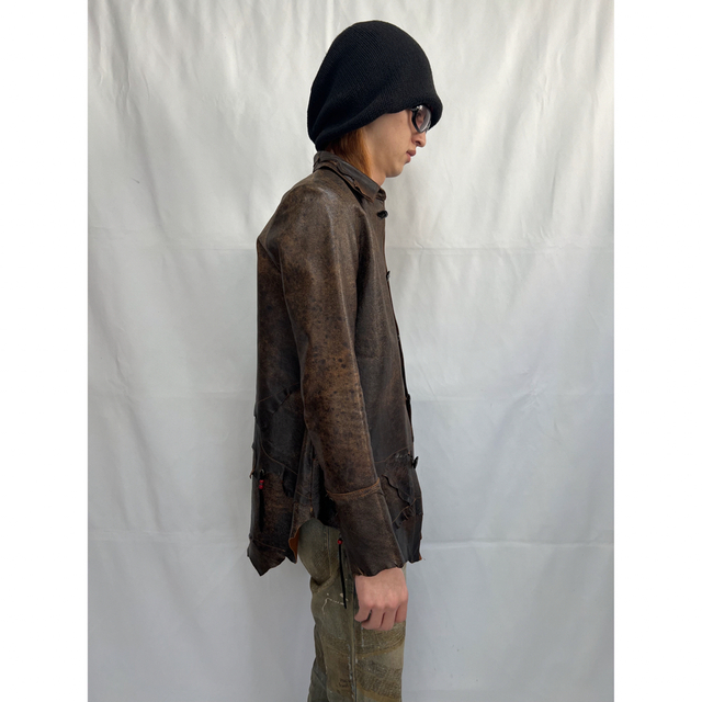 OBELISK】オベリスク SHEEPLEATHER Shirt 特別価格 33%割引