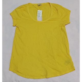 ギャップ(GAP)の新品 Gap ギャップ Tシャツ イエロー レディース Sサイズ タグ付き(Tシャツ(半袖/袖なし))