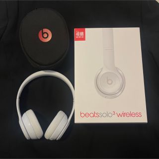 ビーツバイドクタードレ(Beats by Dr Dre)のbeats solo3 wirelessグロスホワイト(ヘッドフォン/イヤフォン)