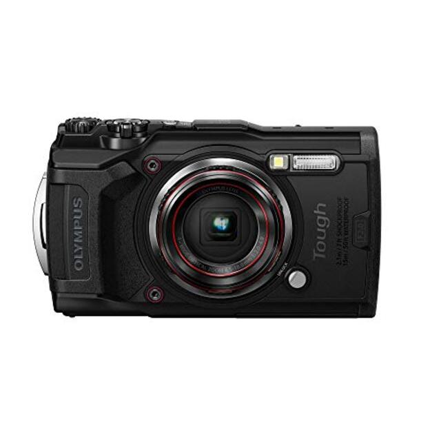 中古】OLYMPUS デジタルカメラ Tough TG-6 ブラック 1200万画素CMOS F2