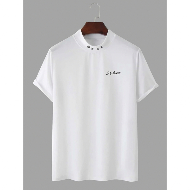 SHEIN モックネックT M メンズのトップス(Tシャツ/カットソー(半袖/袖なし))の商品写真