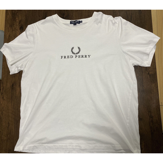 フレッドペリー(FRED PERRY)のFRED PERRY フレッドペリー Tシャツ 白 半袖 XXL(Tシャツ/カットソー(半袖/袖なし))