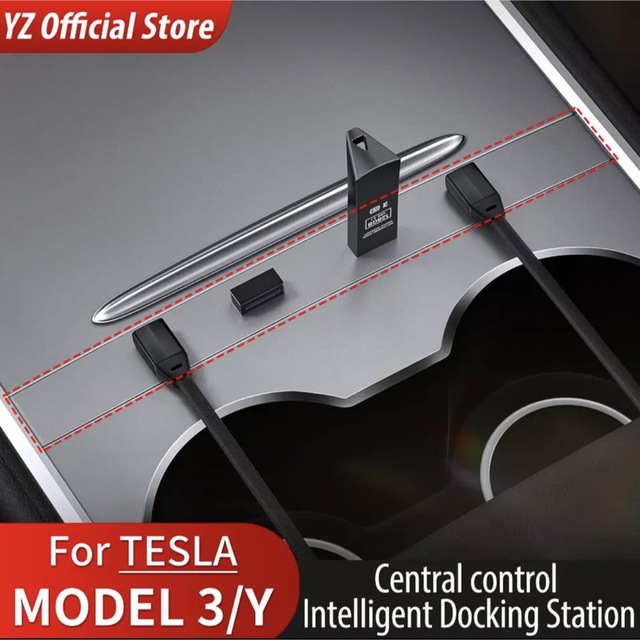 テスラ　モデル3 モデルY 4ポート USB