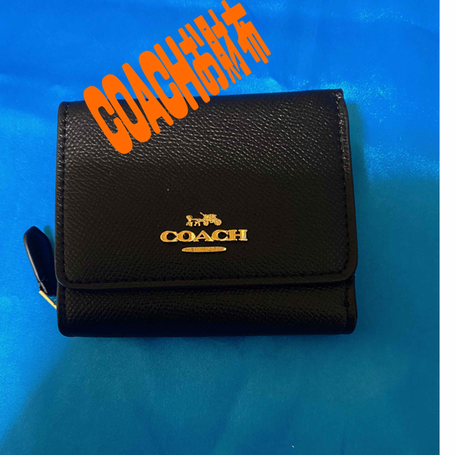 COACH(コーチ)の新品　未使用　COACH  コーチ　三つ折り財布　ブラック メンズのファッション小物(折り財布)の商品写真