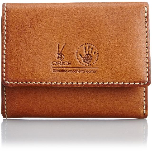 色: ブラウン】オリーチェORICE 三つ折り財布 バケッタレザー使用 財布