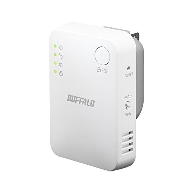 BUFFALO WiFi 無線LAN中継機 WEX-1166DHPS/N 11ac/n/a/g/b 866+300Mbps ハイパワー コンパクトモデル 簡易パッケージ 日本メーカー【iPhone13/12