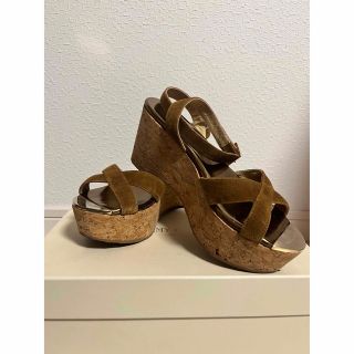 ジミーチュウ(JIMMY CHOO)のジミーチュウ サンダル コルク ウェッジソール 36(サンダル)