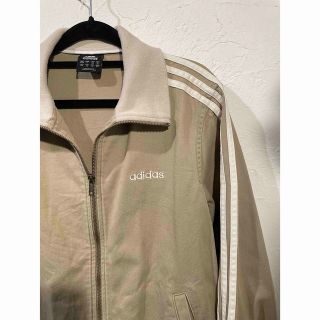 アディダスadidas コットンジャージ　ジャケット　ベージュ　M