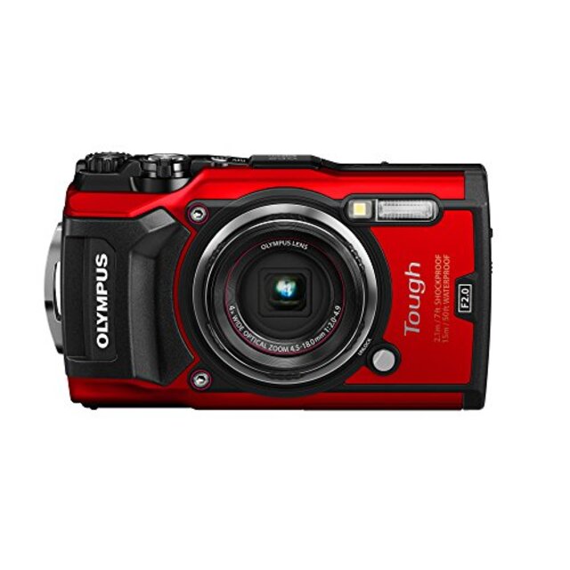 OLYMPUS デジタルカメラ  Tough TG-5 レッド 1200万画素CMOS F2.0 15m 防水 100kgf耐荷重 GPS+電子コンパス&内蔵Wi-Fi TG-5 RED n5ksbvb