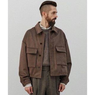 リドム(LIDNM)のリドム　MELANGE WOOL BLOUSON　M　ブラウン(ブルゾン)