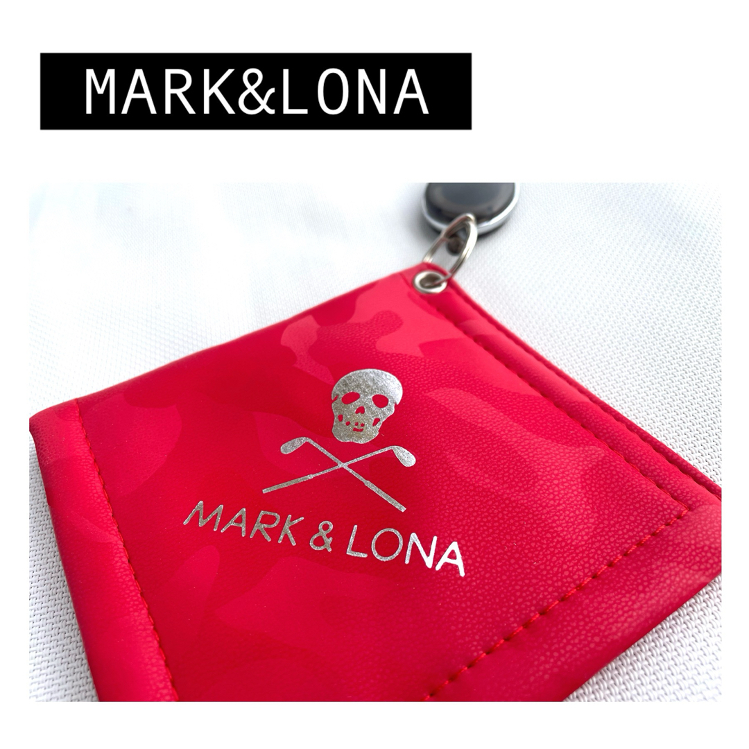 MARK&LONA(マークアンドロナ)のマークアンドロナ  ゴルフボールクリーナー　赤　MARK&LONA ボール拭き スポーツ/アウトドアのゴルフ(ウエア)の商品写真