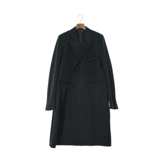 状態使用感は薄く綺麗で清潔です正規品 13aw Dior homme 100%カシミヤ コート 黒×グレー