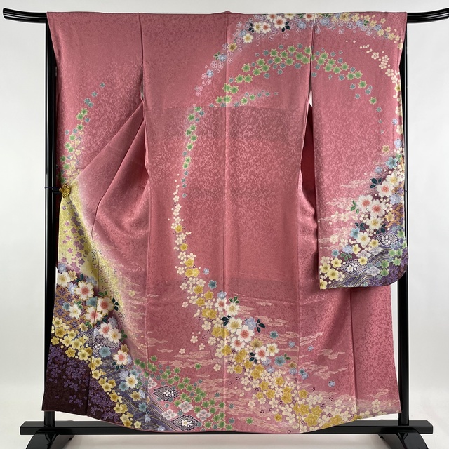 振袖 美品 名品 身丈157cm 裄丈66cm 正絹 【中古】 値引きする 7742円