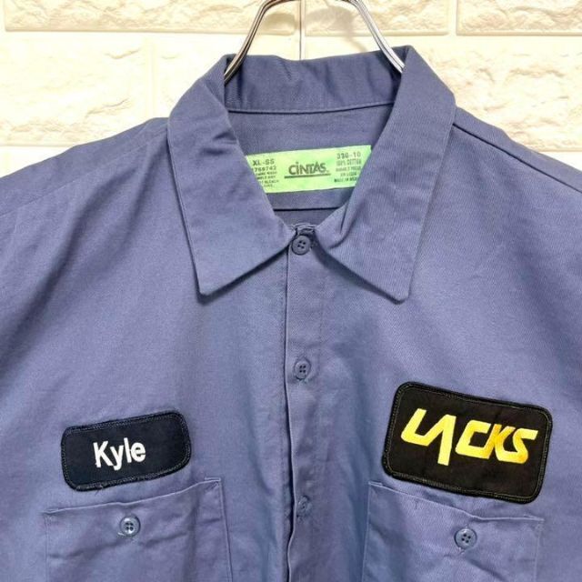 CINTAS ワークシャツ 企業ワッペン 希少 1点モノ ヴィンテージ 美品 | フリマアプリ ラクマ