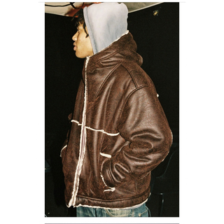 Supreme - supreme Faux Shearling Hooded Jacketの通販 by なりお 