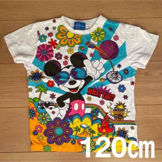 ディズニー(Disney)のディズニーシー購入！着用一回のみ！ミッキーカラフルTシャツ120㎝　ティーシャツ(Tシャツ/カットソー)