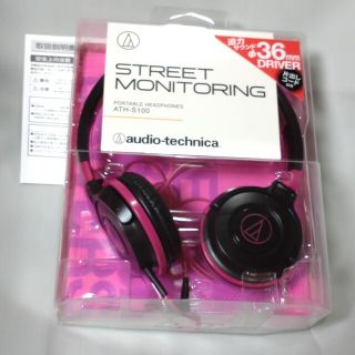 オーディオテクニカ(audio-technica)のaudio-tecnica 有線ヘッドフォン ピンク 機能正常 取扱書有り(ヘッドフォン/イヤフォン)