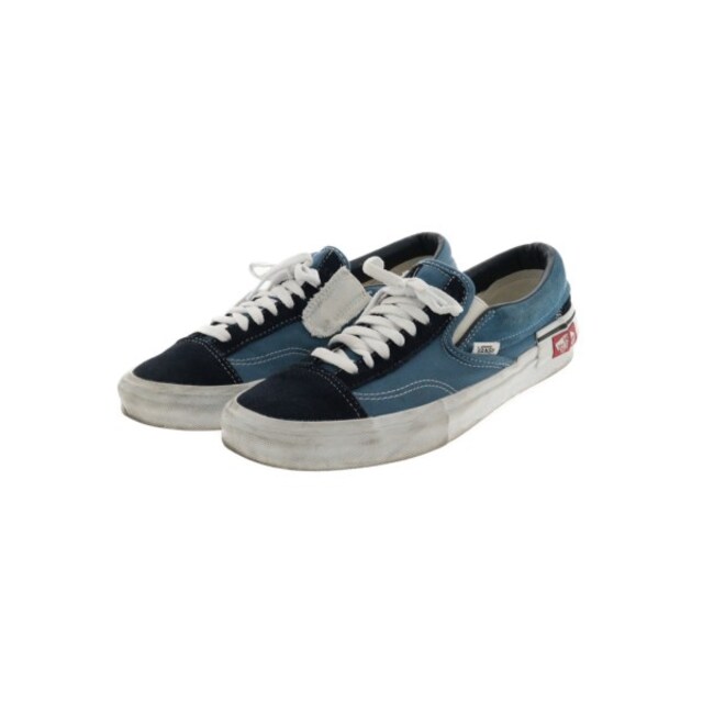 VANS(ヴァンズ)のVANS バンズ スニーカー 26.5cm 青系x白x紺 【古着】【中古】 メンズの靴/シューズ(スニーカー)の商品写真