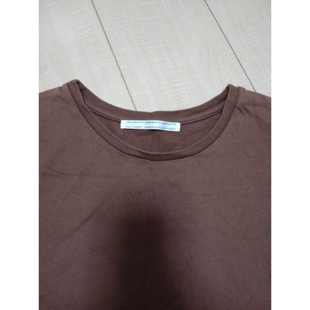 PAGEBOY(ページボーイ)のPAGEBOY ページボーイ シンプル 半袖Tシャツ レディースのトップス(Tシャツ(半袖/袖なし))の商品写真