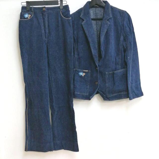 vintage silk100% leonard denim set up b