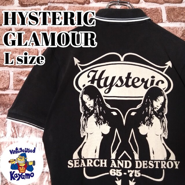 HYSTERIC GLAMOUR ヒステリックグラマーポロシャツ　tシャツ L