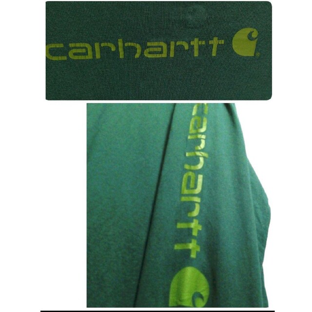 carhartt(カーハート)の90S　オーバーサイズ　カーハートロンt長袖シャツ　ビッグロゴ　メンズ2XL古着 メンズのトップス(Tシャツ/カットソー(七分/長袖))の商品写真