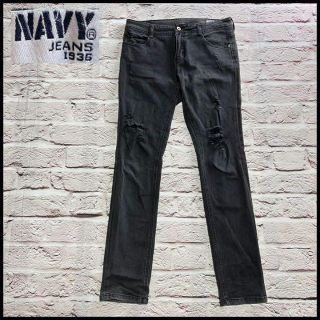 オールドネイビー(Old Navy)のNAVY JEANS 1936　デニム　ジーンズ　ジーパン　パンダメージ【67】(デニム/ジーンズ)