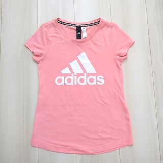 アディダス(adidas)のアディダス 半袖 Tシャツ 140 ピンク 女の子 adidas(Tシャツ/カットソー)