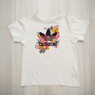 オリジナルス(Originals（adidas）)のadidasオリジナルス 半袖 T シャツ 花柄 140 アイボリー 女の子(Tシャツ/カットソー)