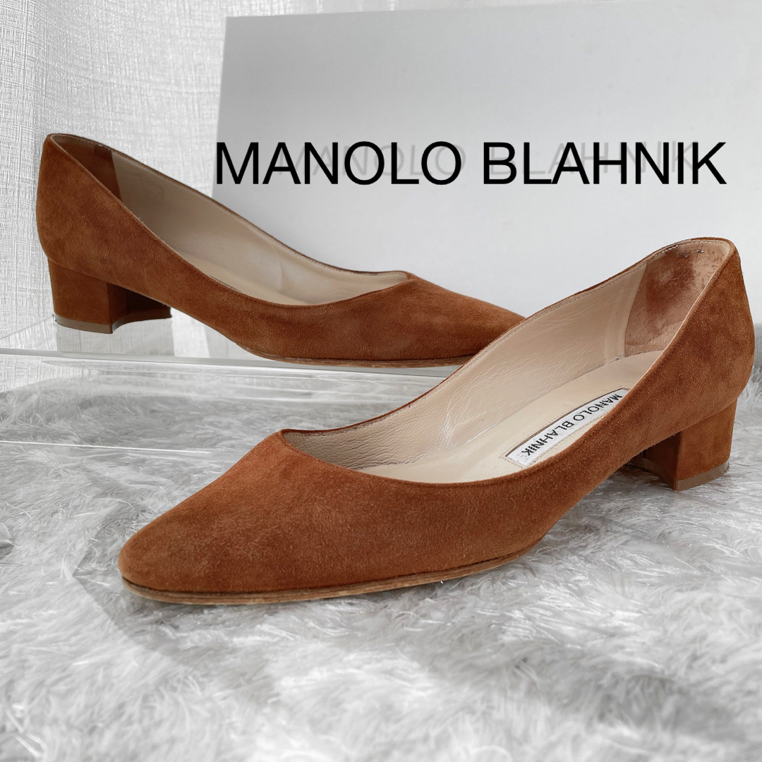 MANOLO  BLAHNIK マノロブラニク　リスト二ー　フラット　パンプスハイヒール/パンプス