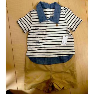 ベビーギャップ(babyGAP)のタグ付き新品未使用♡ベビーギャップ♡ロンパース80cm(ロンパース)