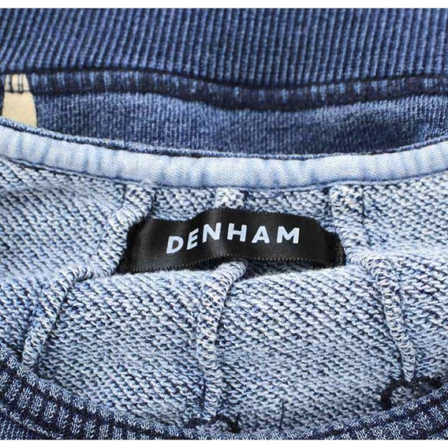 DENHAM(デンハム)のデンハム スウェット トレーナー デニム 長袖 ロゴ 紺 ネイビー メンズ S メンズのトップス(スウェット)の商品写真