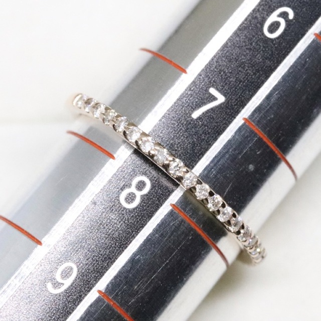 4℃(ヨンドシー)の4℃ ハーフエタニティ リング K18 ダイヤ レディースのアクセサリー(リング(指輪))の商品写真