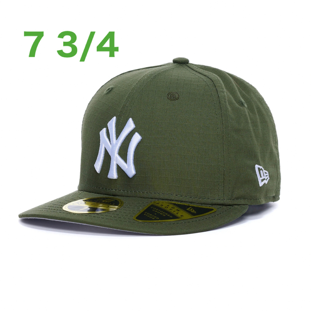 7 3/4 hidden ny new era コラボ cap オリーブ