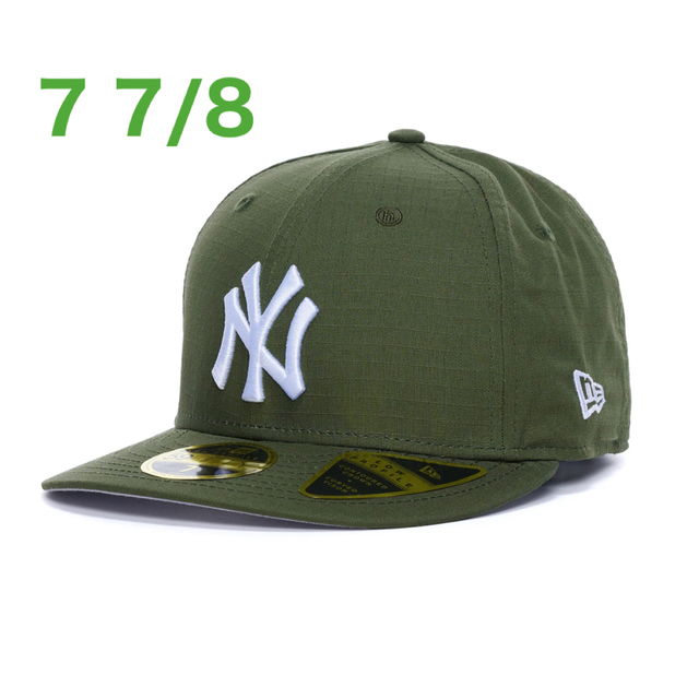 7 7/8 hidden ny new era コラボ cap オリーブ