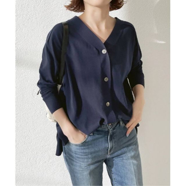 スピックアンドスパン ICECOTTON 2wayオーバーサイズカーディガン