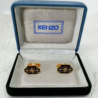 ケンゾー(KENZO)の✨ケンゾー✨カフスボタン✨スウィブル式✨ゴールド✨【無料匿名配送】(カフリンクス)