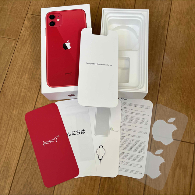 Apple(アップル)の〈空箱〉Apple iPhone11 128GBレッド  SoftBank スマホ/家電/カメラのスマートフォン/携帯電話(その他)の商品写真