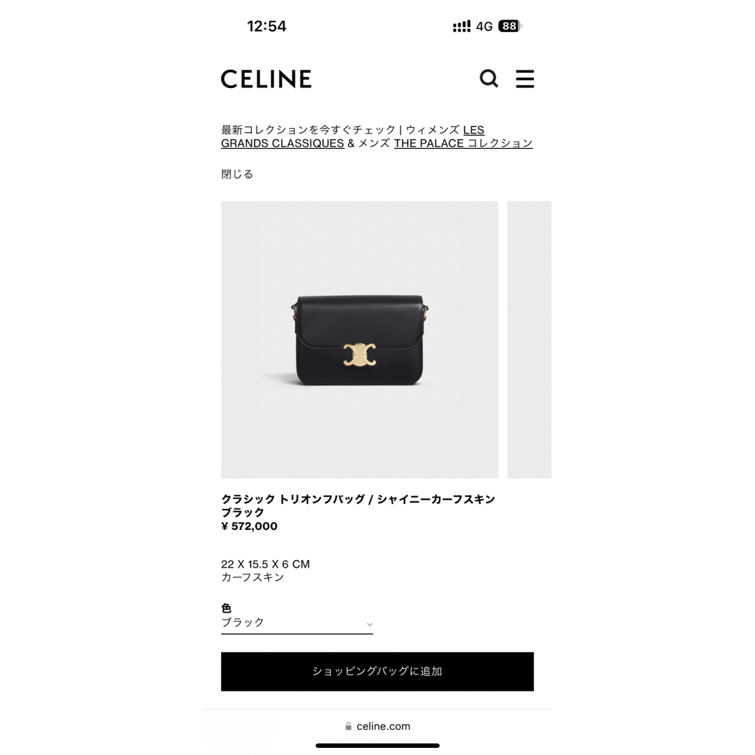 celine(セリーヌ)のセリーヌ　トリオンフバッグ レディースのバッグ(ショルダーバッグ)の商品写真