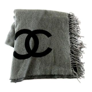 CHANEL - シャネル ブランケット美品 - 黒×グレーの通販 by ブラン ...