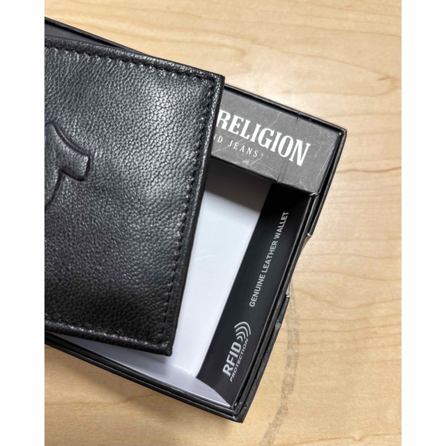 True Religion(トゥルーレリジョン)の【新品】True Religion 財布 レザー 本革 ブラック メンズのファッション小物(折り財布)の商品写真